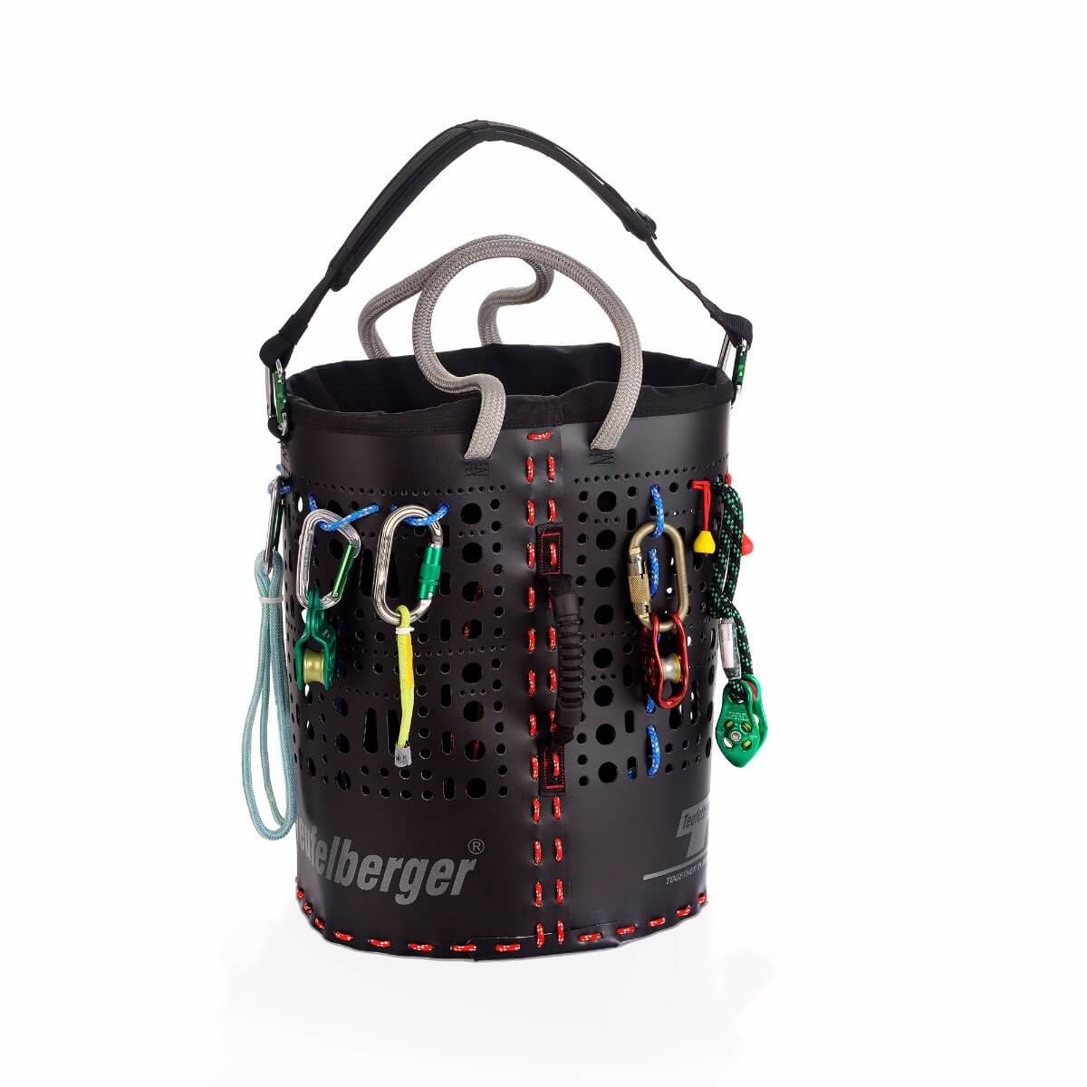 Tool@rrest Tool Bucket Bag with Lifting Rope and Scaffold Hook 